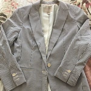 Seersucker Banana Republic Blazer